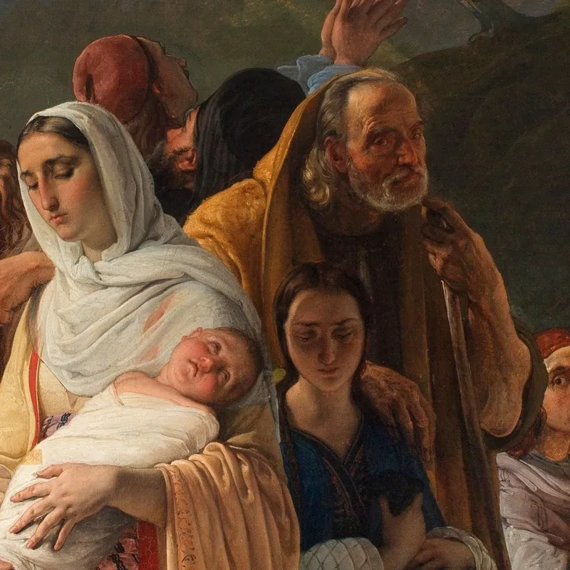 Los Refugiados De Parga Francesco Hayez
