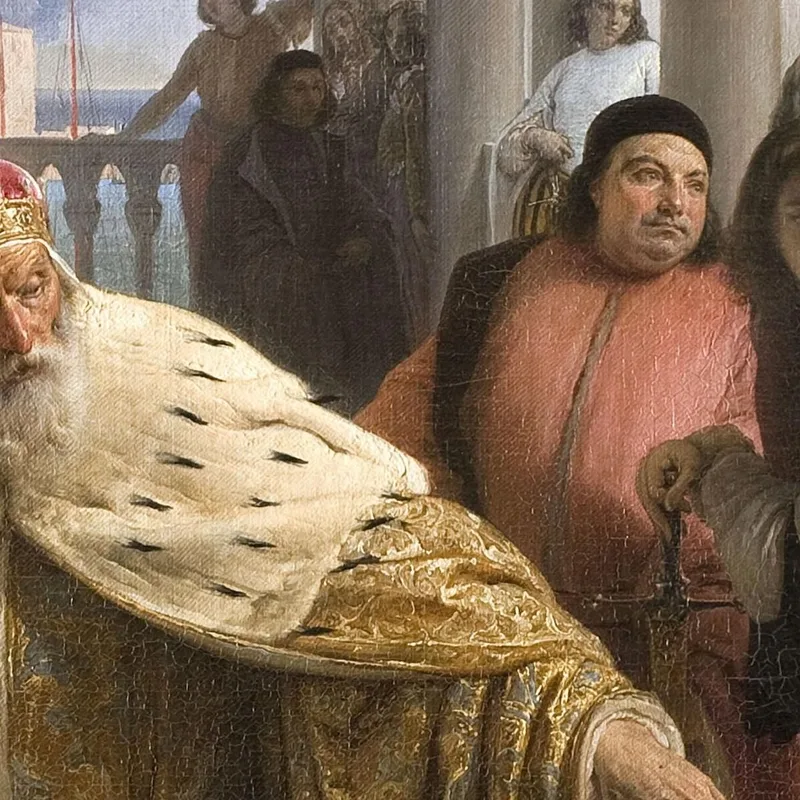 The Last Meeting Between Jacopo Foscari And His Family Before Being Sent Into Exile Francesco Hayez