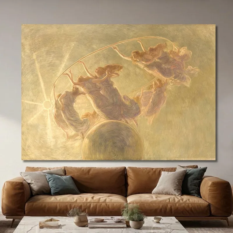 Dettaglio Della Danza Delle Ore Gaetano Previati