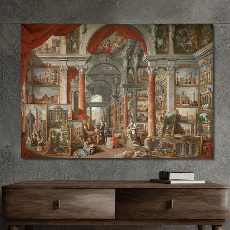 Gallery Of Views Of Modern Rome Giovanni Paolo Pannini