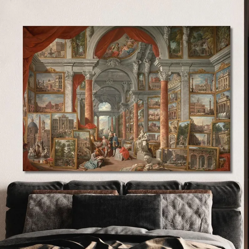Gallery Of Views Of Modern Rome Giovanni Paolo Pannini