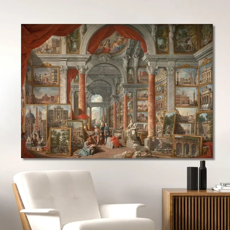 Gallery Of Views Of Modern Rome Giovanni Paolo Pannini