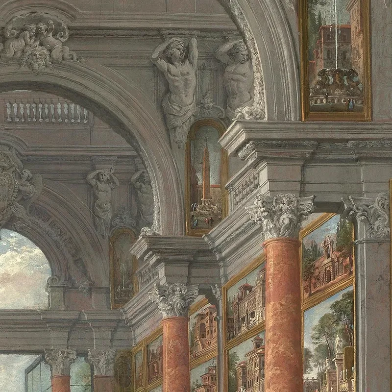 Gallery Of Views Of Modern Rome Giovanni Paolo Pannini