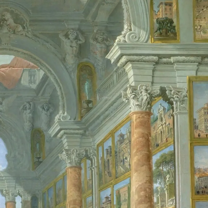 Gallery Of Views Of Modern Rome 2 Giovanni Paolo Pannini