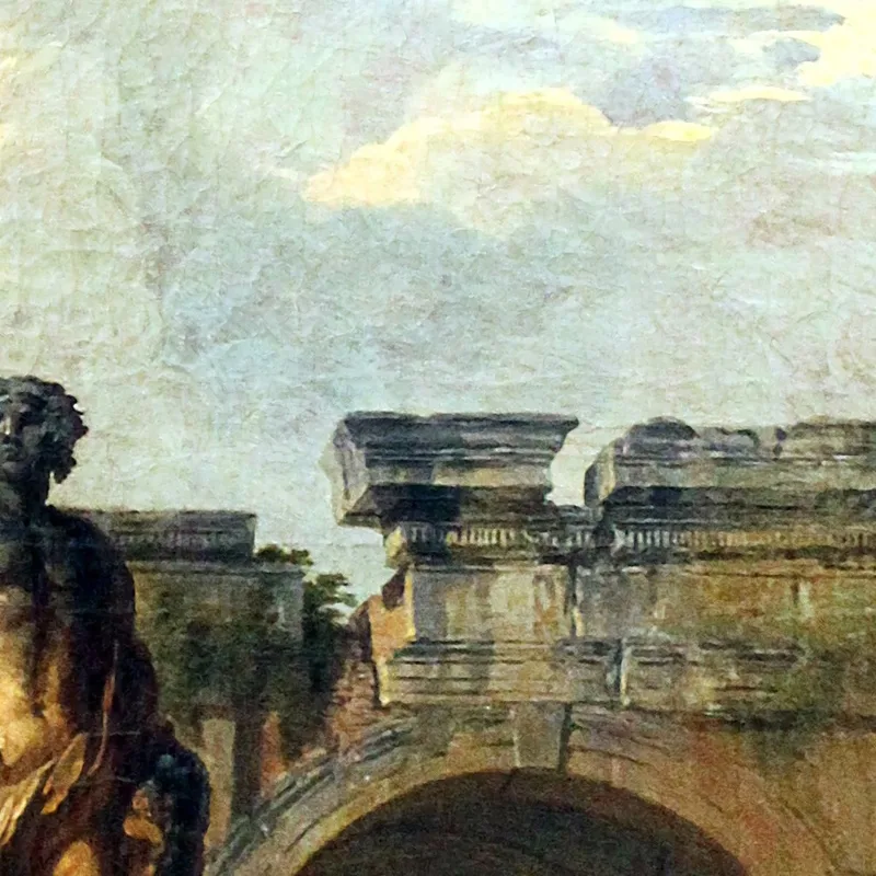 Ideal View With Ruins Giovanni Paolo Pannini