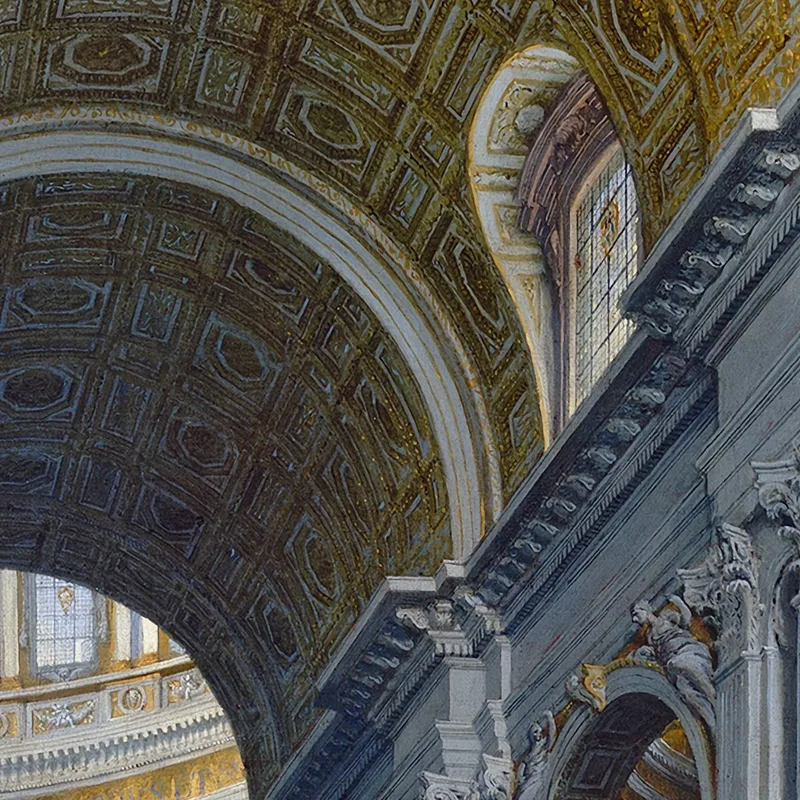 Intérieur De La Basilique Saint-Pierre De Rome Giovanni Paolo Pannini