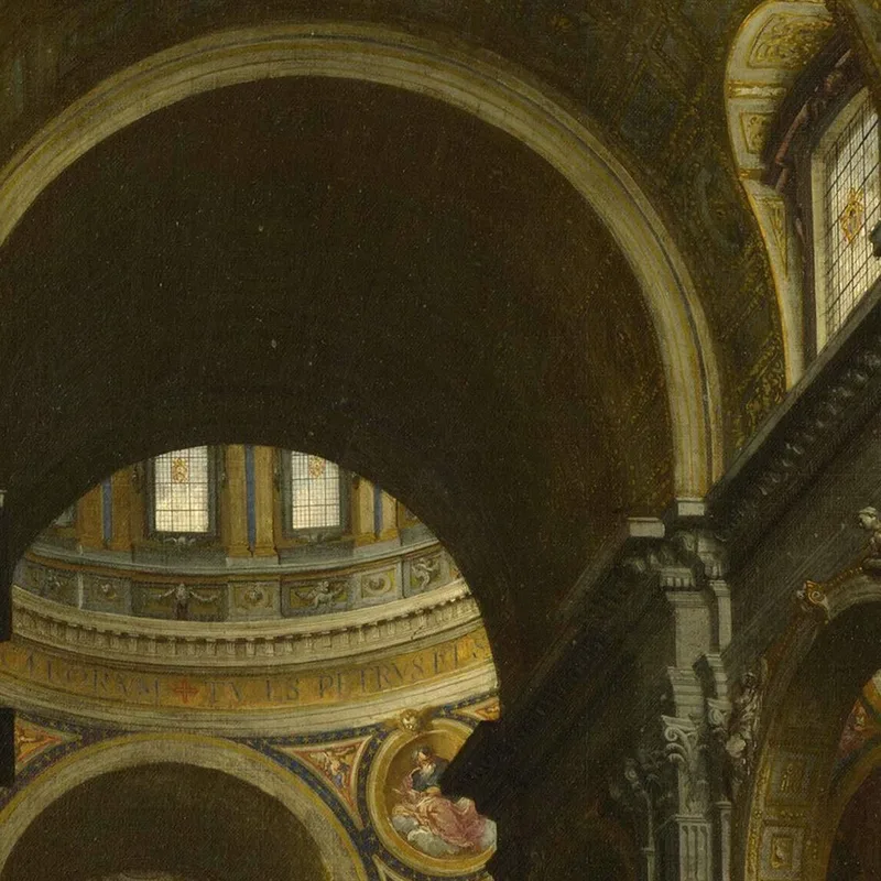 Interior De La Basílica De San Pedro 3 En Roma Giovanni Paolo Pannini