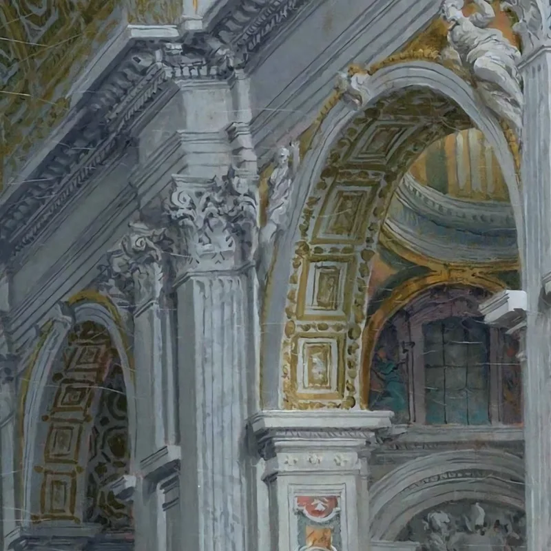 Interior Of Saint Peter'S 4 Rome Giovanni Paolo Pannini