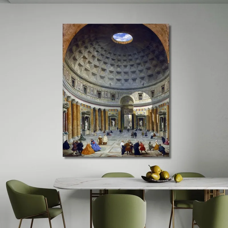 Interior Del Panteón Giovanni Paolo Pannini
