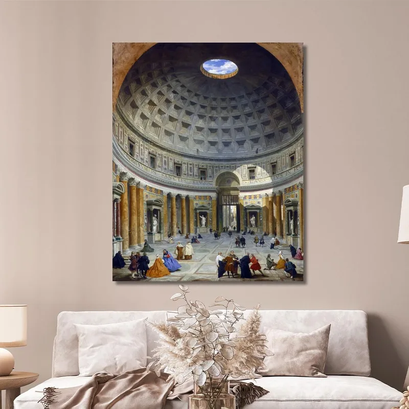 Interior Del Panteón Giovanni Paolo Pannini