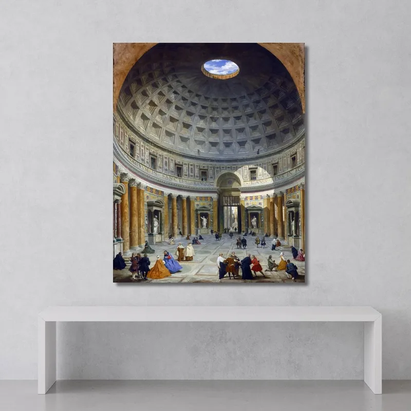 Interior Del Panteón Giovanni Paolo Pannini