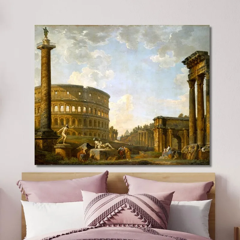 Capricho Romano El Coliseo Y Otros Monumentos Giovanni Paolo Pannini