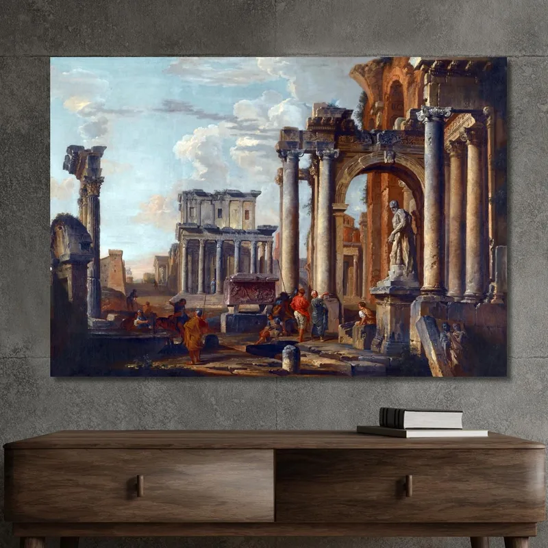 Ruines Avec Le Temple D'Antonin Et Faustine Giovanni Paolo Pannini