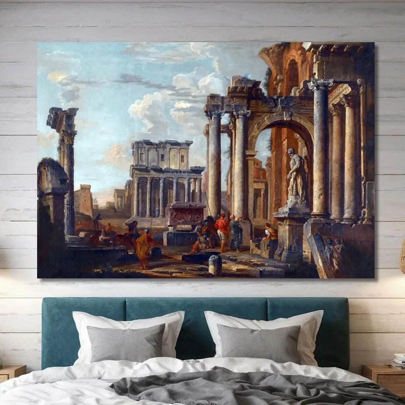 Ruines Avec Le Temple D'Antonin Et Faustine Giovanni Paolo Pannini