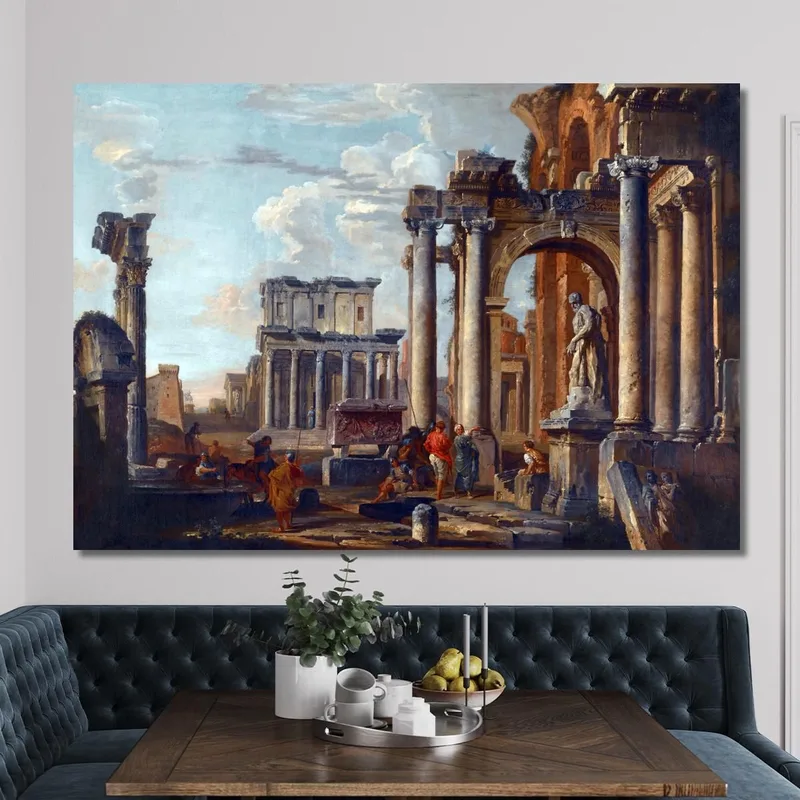 Ruines Avec Le Temple D'Antonin Et Faustine Giovanni Paolo Pannini