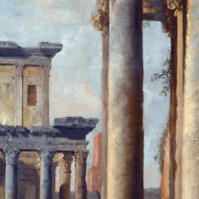 Ruines Avec Le Temple D'Antonin Et Faustine Giovanni Paolo Pannini