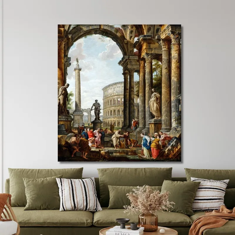 El Filósofo Diógenes Arrojando Su Cuenco Giovanni Paolo Pannini
