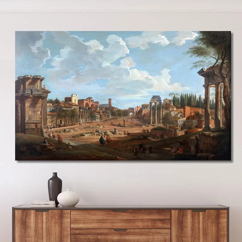 View Of Rome Giovanni Paolo Pannini